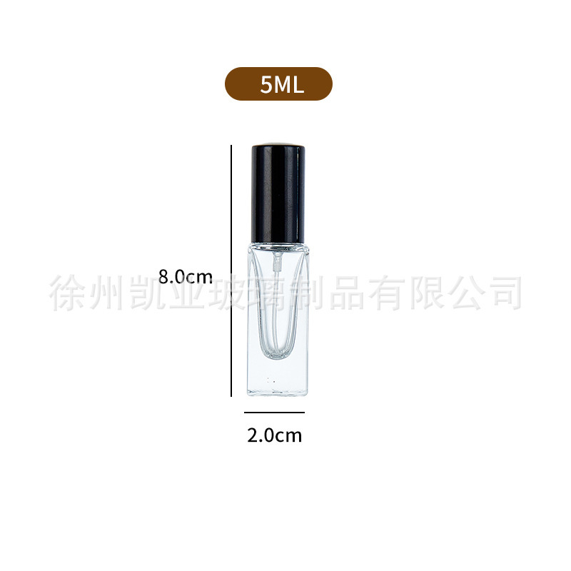 5ml香水喷雾分装瓶带盖10ml方形玻璃香水瓶子30ml加厚底香水瓶|undefined