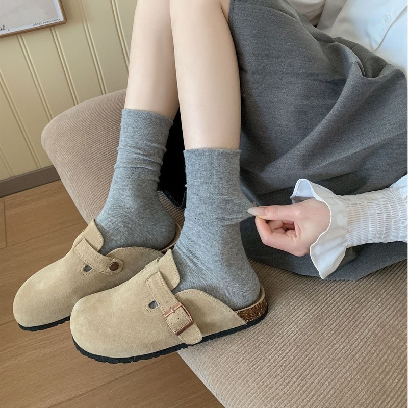 女性用パイルソックス、白いミッドカーフソックス、小さな革靴と合わせた春と秋、黒いソックス、薄い秋と冬の夏のボンレスソックス|undefined