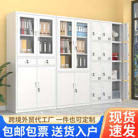 文件柜办公室资料柜凭证档案柜带锁钢制员工宿舍储物柜铁皮更衣柜