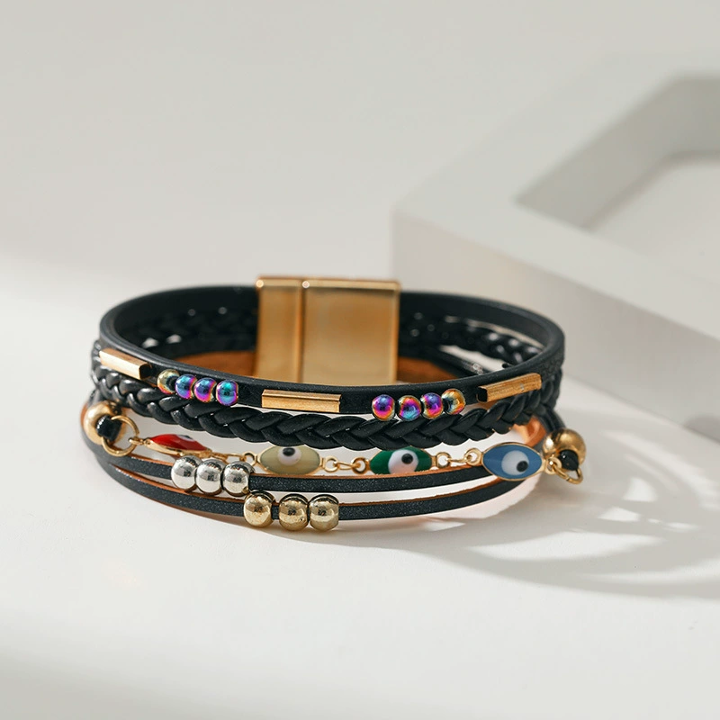 Copper design polyurethane bracelet, boho style