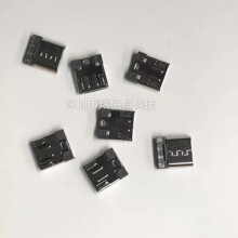 MICRO USB 5P����ʽ���^�����w ǰ����� ����Ƭ �L��L=7.65mm