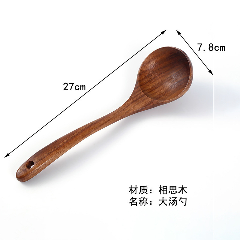 アカシア材のスパチュラとスプーンのセット、キッチン用品、炒め物用、焦げ付き防止、木製スパチュラ、木製スプーン、ご飯用スパチュラ、天然木のスパチュラ|undefined