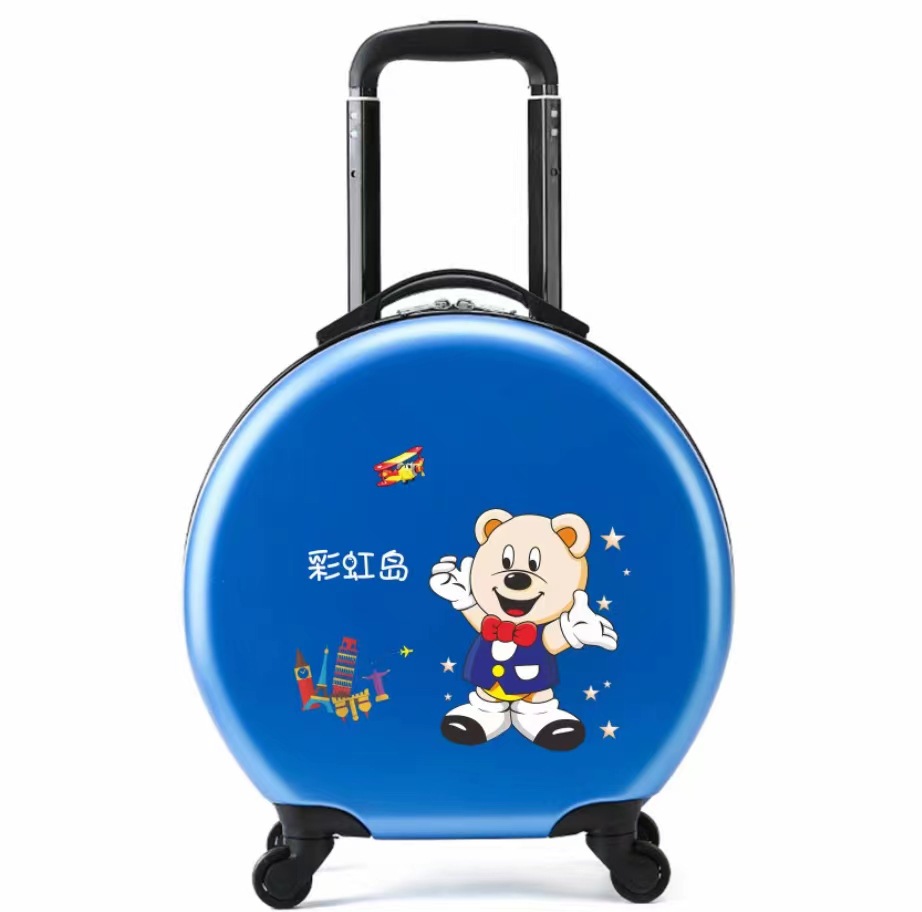 Logotipo impreso de los niños trolley gran capacidad universal rueda equipaje maleta ocio al aire libre fábrica por mayor