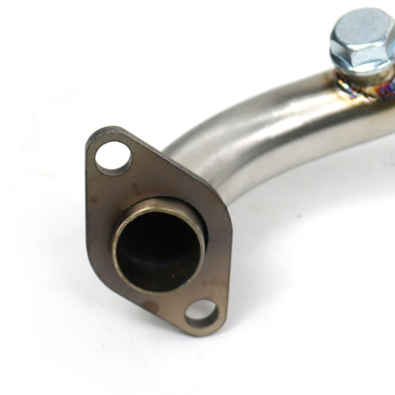 For HONDA ADV160 Motorcycle Modified Connection Manifold Front Middle Section Stainless Steel 51mm