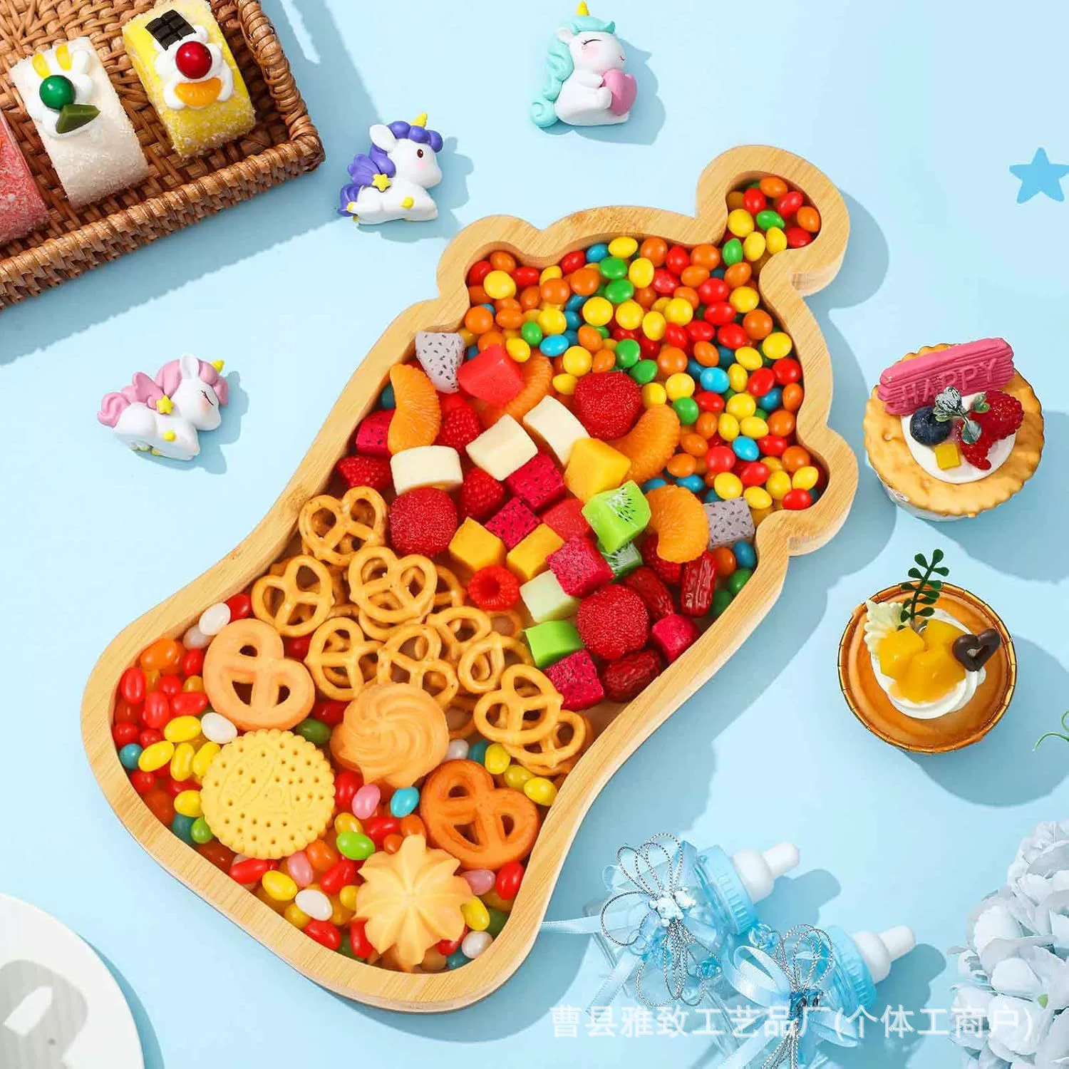 Креативный бамбуковый поднос асимметричной формы для дома, рабочего стола, закусок, орехов, фруктов, послеобеденного чая и десертов