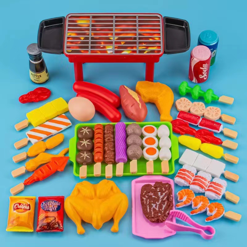 Barbecue toys 35pcs [bag] with barbecue grill