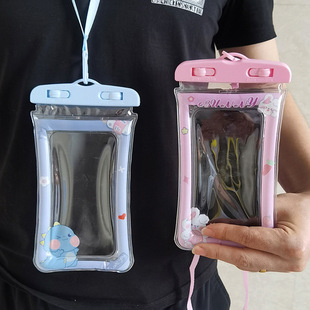 Bag Mobile Phone Waterproof Bag Touchscreen Swimming Hot Spring Drifting Waterproof Mobile Phone Case Sealed Diving Case Neck Hanging