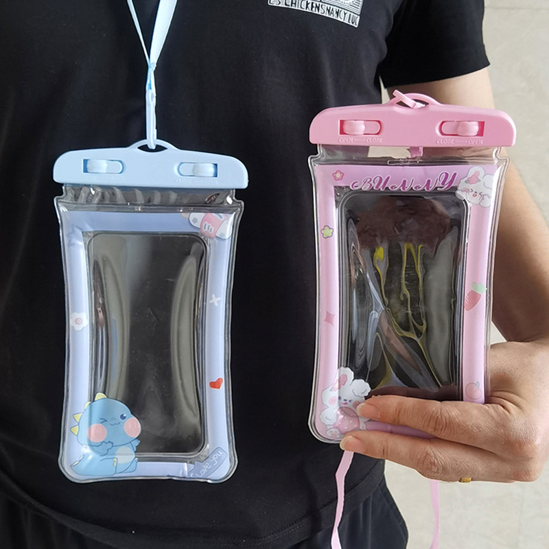 囊手机防水袋可触屏游泳泡温泉漂流防水手机套密封潜水套挂脖子