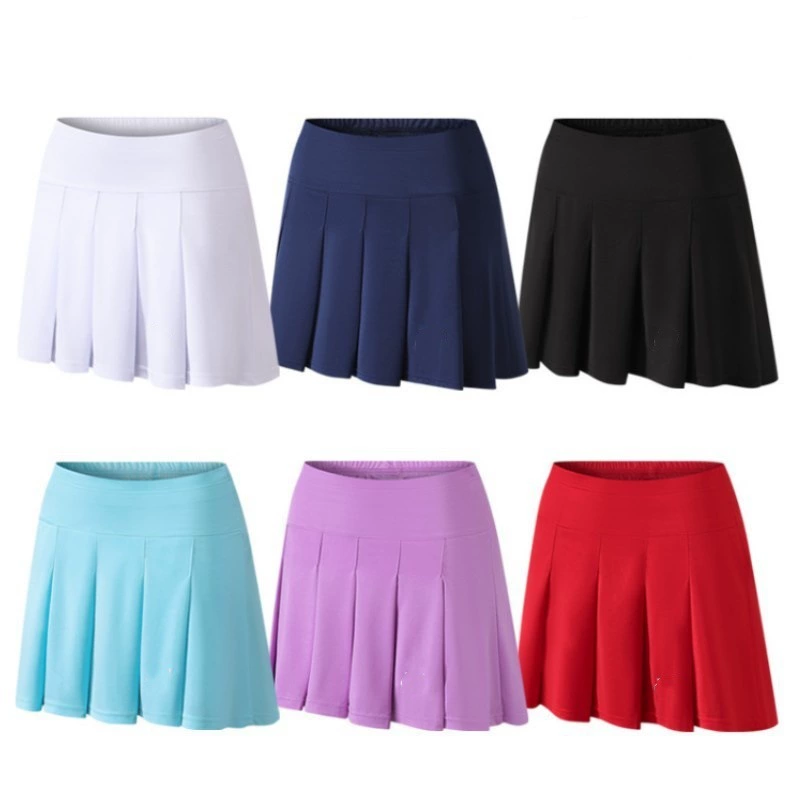 Костюмы для бадминтона Женские юбки YY Спортивный теннис юбка анти-леггинсы Быстрые сухие и дышащие спортивные юбки