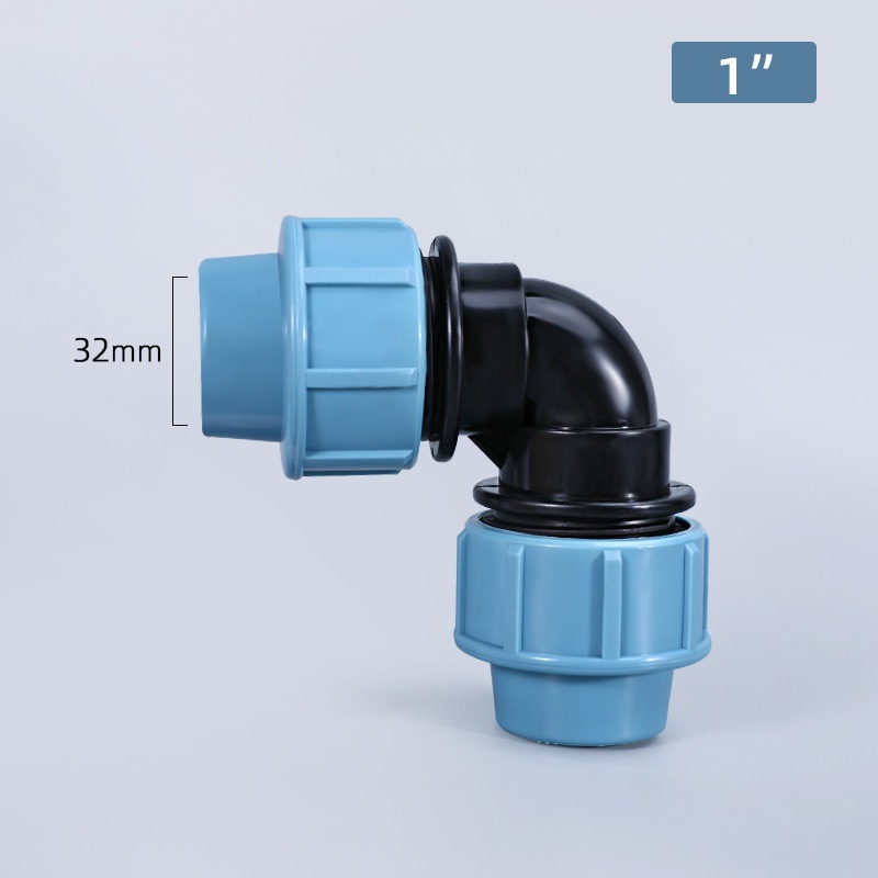 Conector de tubería de agua de plástico PE accesorios de tubería de conexión rápida PE reparación de emergencia cable interno codo PE Conexión de tarjeta rápida cable externo tee al por mayor