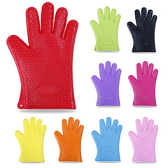 Baking Tools Five-Finger Heart-shaped Silicone Gloves Microwave Oven Gloves Microwave Oven Gloves Silicone Baking Tools