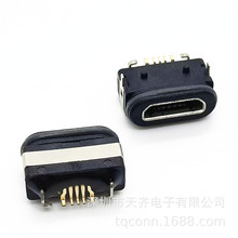 MICRO USB 5P ˮĸ ǰNDIP+SMT IPX8 ˮȦ 