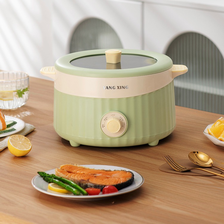 新款电煮锅家用电火锅宿舍多功能不粘煮面锅大容量电热锅一体锅