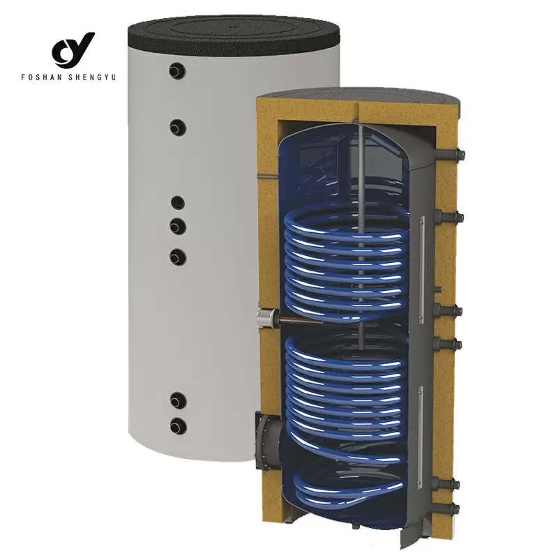 批发跨境爆款100L-500L空气能热水器热泵专用搪瓷钢制水箱内胆