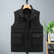 特大码男装宽松工装风衣胖子加肥加大无袖潮流百搭休闲马甲男