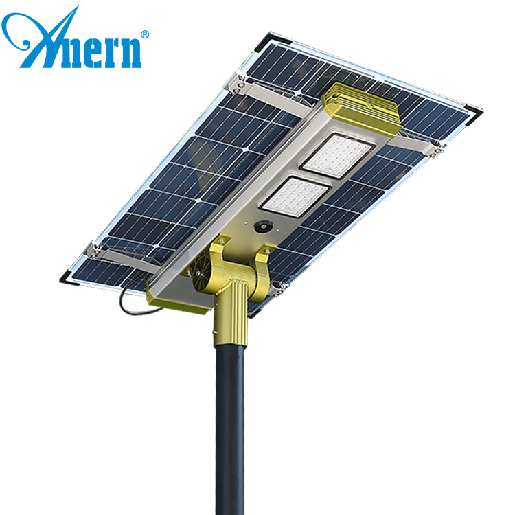 亞能太陽能路燈 高功率太陽能照明路燈 雙面玻纖板高亮路燈景觀燈