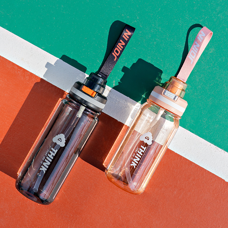 Taza de plástico portátil de gran capacidad para hombres 1050ml taza portátil de oficina de fitness al aire libre