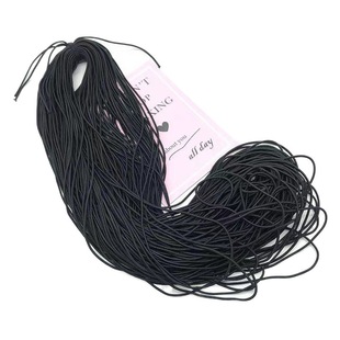 Whole bundle selling 100 dock rope material 2mm round rubber band multi-color nylon high elastic DIY hair rope jewelry material