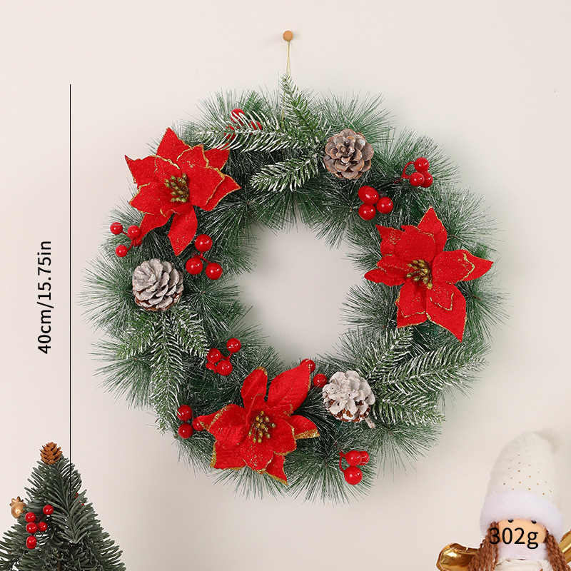 comercio exterior venta caliente de guirlandas de navidad colgantes decoración de guirlandas de navidad ventanas colgantes de caña