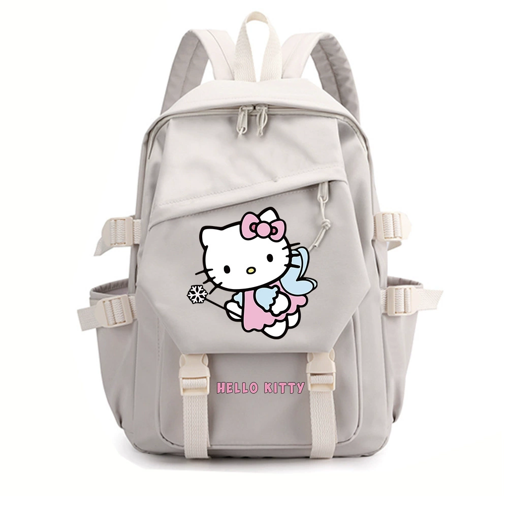 Привет Китти, Hello Kitty, мультяшный школьный рюкзак, вместительный рюкзак, для средней школы