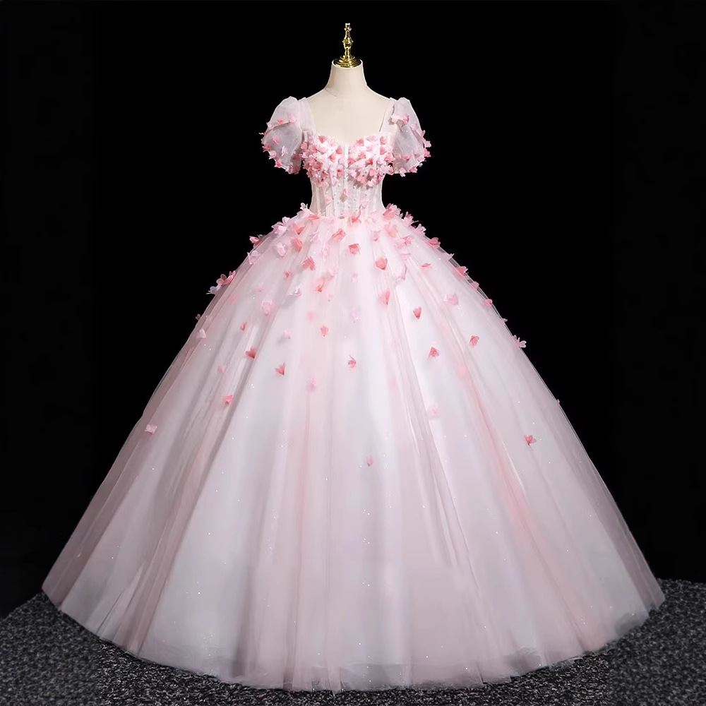 Fuchsia elegant evening dress