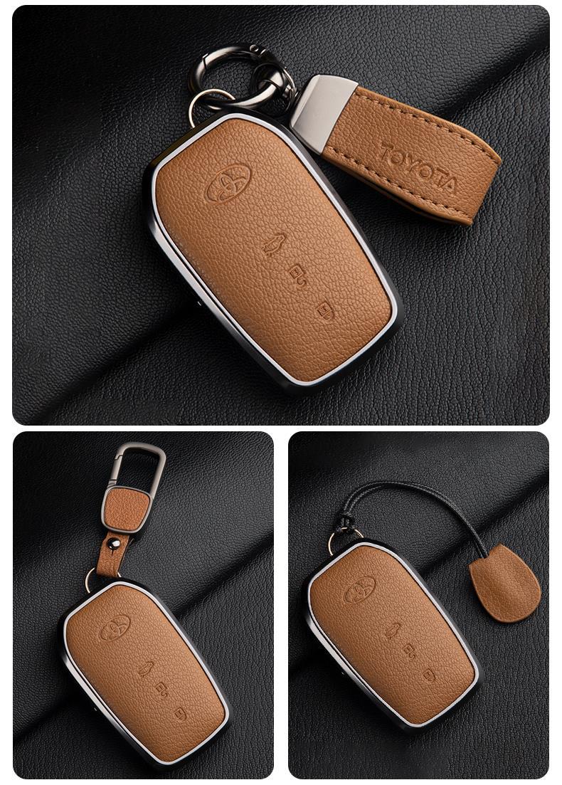 Suitable for 24 Toyota Avalon Key Covers, High-End 19-23 Avalon Genuine Goatskin Car Shell Buckles