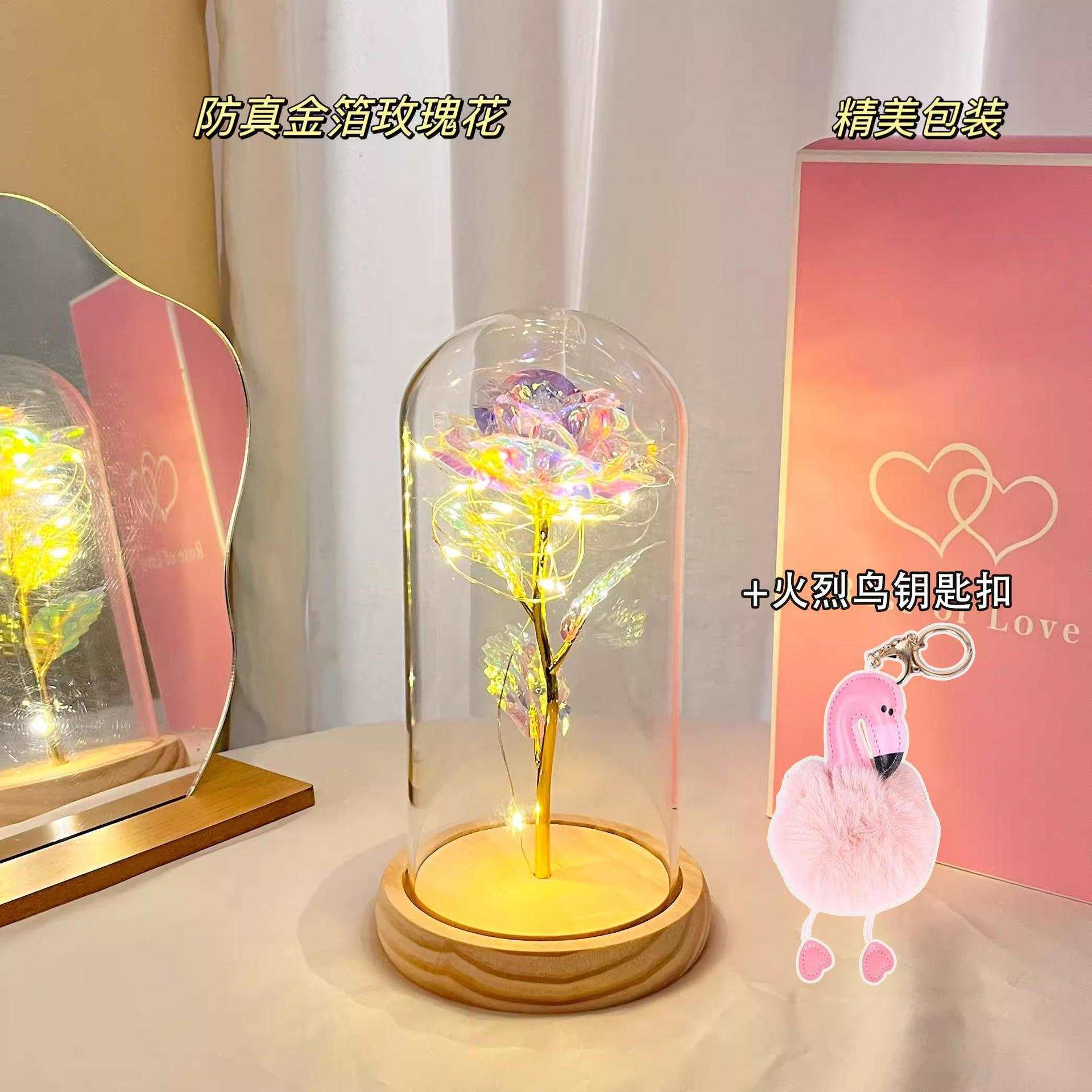 Special offer - bonus (wooden base) + flamingo keychain, free battery