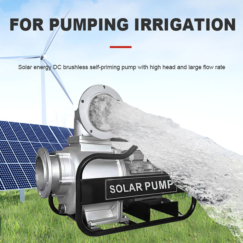 Bomba solar de superficie 6 "kw 5.5kw alta elevación gran flujo agrícola de riego AC / DC bomba solar general