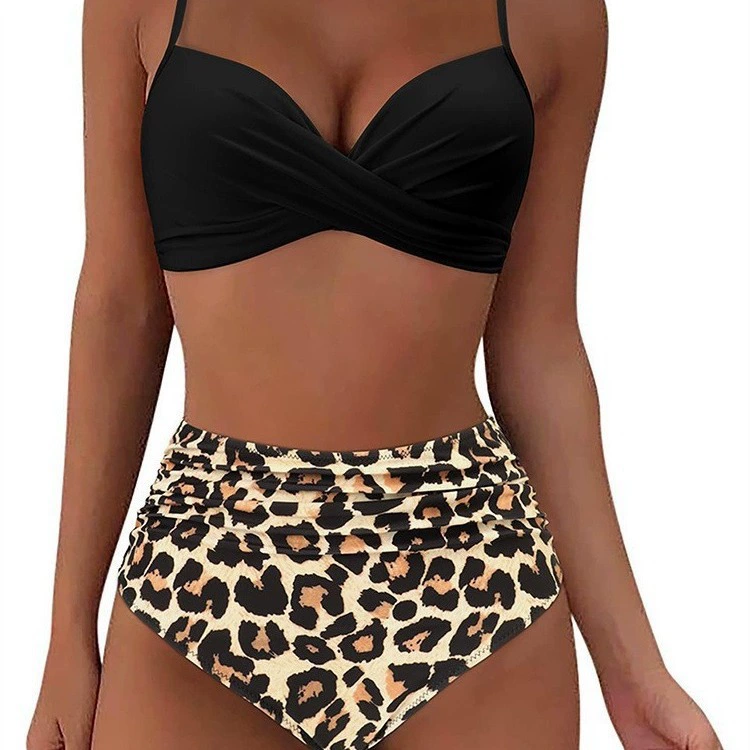 Split swimwear, sexy push up bra, European style