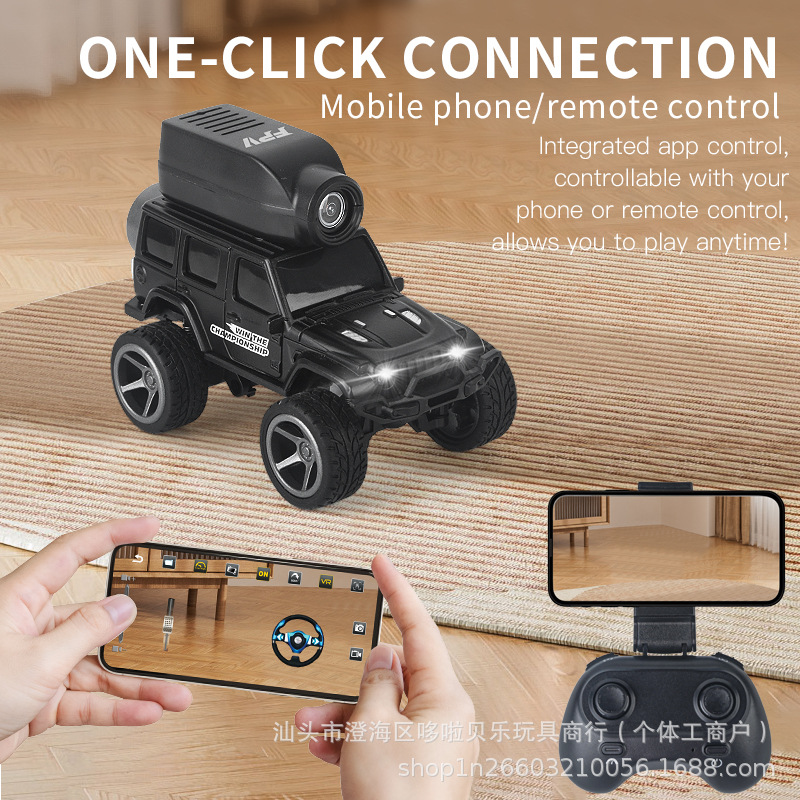 cross-border photography mini remote control car model alloy off-road truck four-wheel drive remote control toy car boy toy
