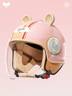 Motosiklet kaskı (dəbilqə), Family Helmet for All Seasons for - 3c-childrens-powder-hd-long-mirror-class-a-new-national-standard-one-size-fits-all