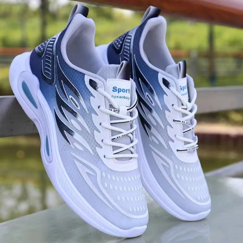 2025 nuevos zapatos de hombre de un solo pedal de primavera y verano, zapatos de hombre, zapatos deportivos casuales de malla, zapatos para correr de aumento de todo fósforo para hombre image 7