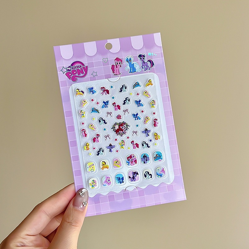 Niños parches de uñas super lindas chicas lindas usan pegatinas de dibujos animados de uñas seguras desmontables parches de uñas al por mayor image 188
