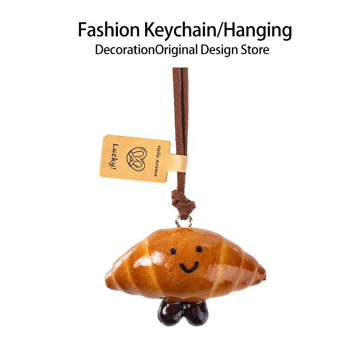 手作りアルカリ水パンストラップかわいい車載バックミラーストラップ貝果かわいいミニアクセサリーdiy装飾