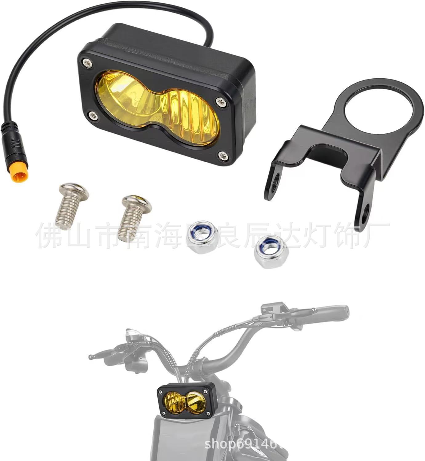 Cross-Border In-Stock 3inch Led Spotlights Suitable for Ridstarq20 Off-Road Vehicle Work Lights