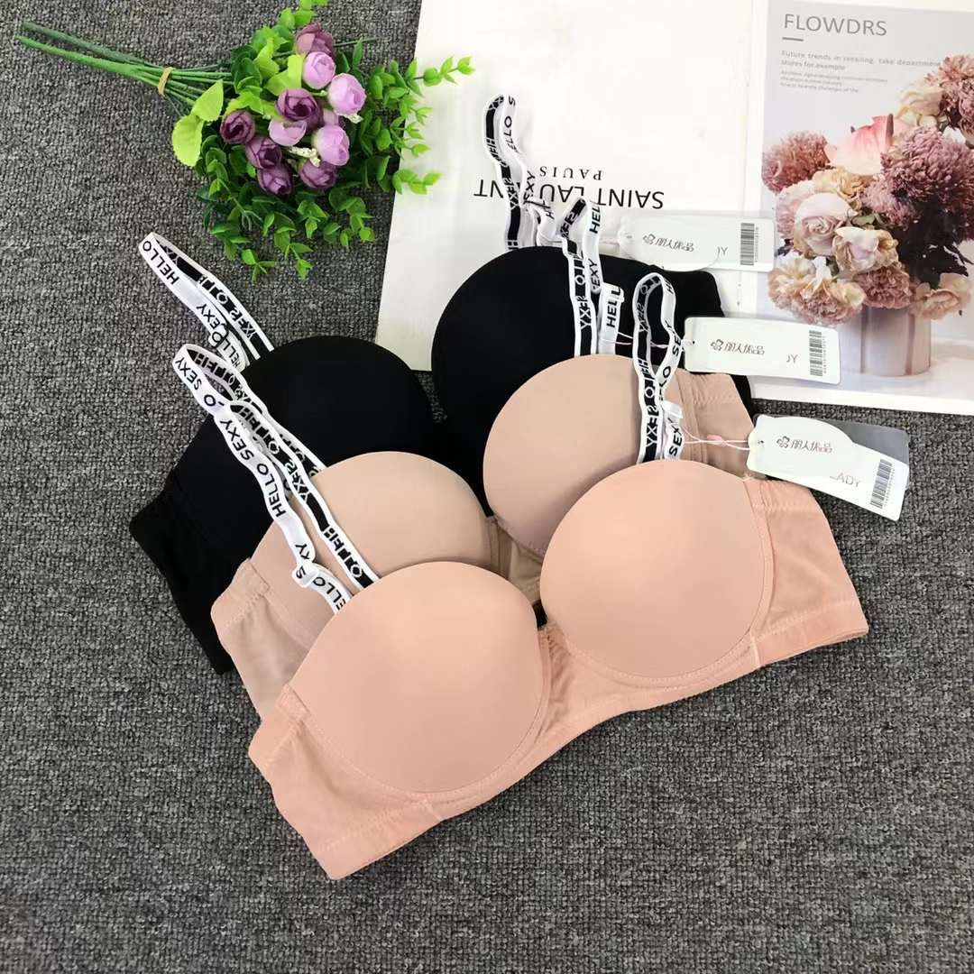 Filipino brillante sujetador ropa interior sin costuras medio grueso de alta calidad se reunieron multi-color multi-tamaño sujetador inalámbrico al por mayor