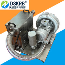 厂家供应 热熔胶贴标用4KW高压型热风机 干燥炉配套漩涡式鼓风机