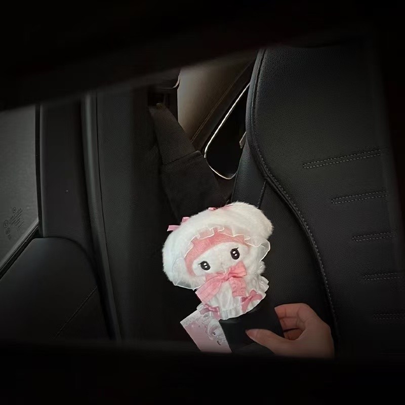 Car Decorative Ornaments, Cute Cartoon Car Seat Belt Shoulder Covers, Protective Covers, Soft Anti-Strangle Covers, Car Dolls