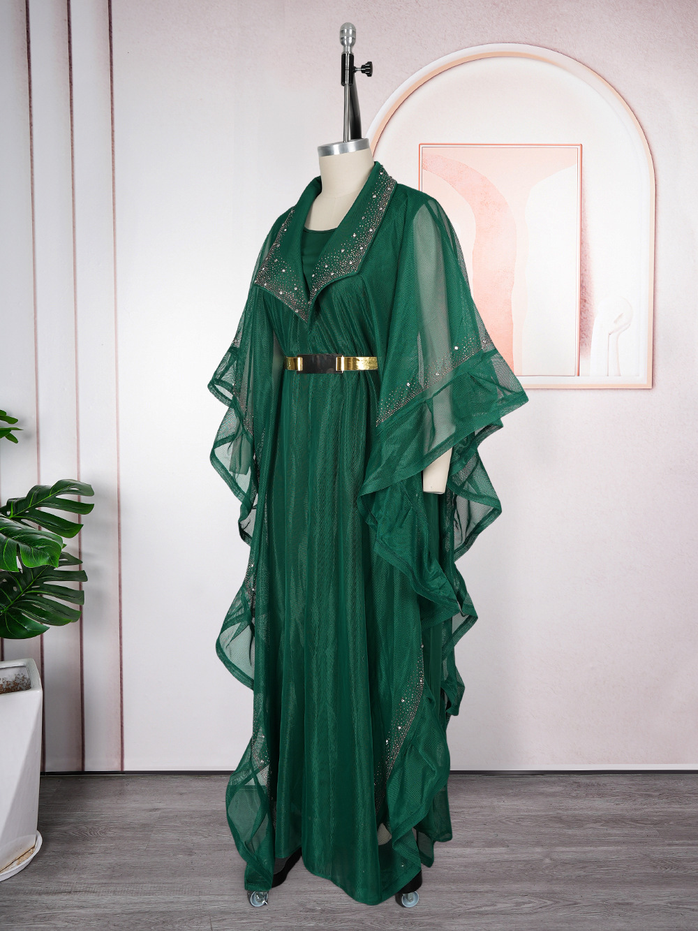 Cross-border Foreign Trade Middle Eastern Muslim Robe Cardigan European And American Dubai Elegant Women's Dress_ecoleips.com