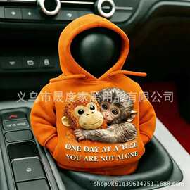 独立站Punch Monkey Gear Shift Cover Hoodie拳击猴换挡连帽衫
