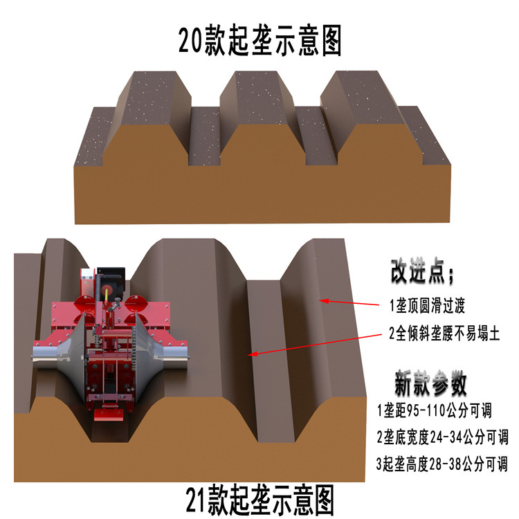 手扶拖拉机带草莓开沟起垄机 (20).jpg