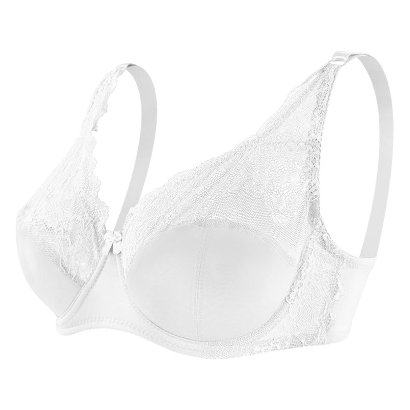 Sujetador de encaje de talla grande ajustable transfronterizo para mujeres jóvenes Amazon anillo de acero colección de pecho sujetador fino ropa interior