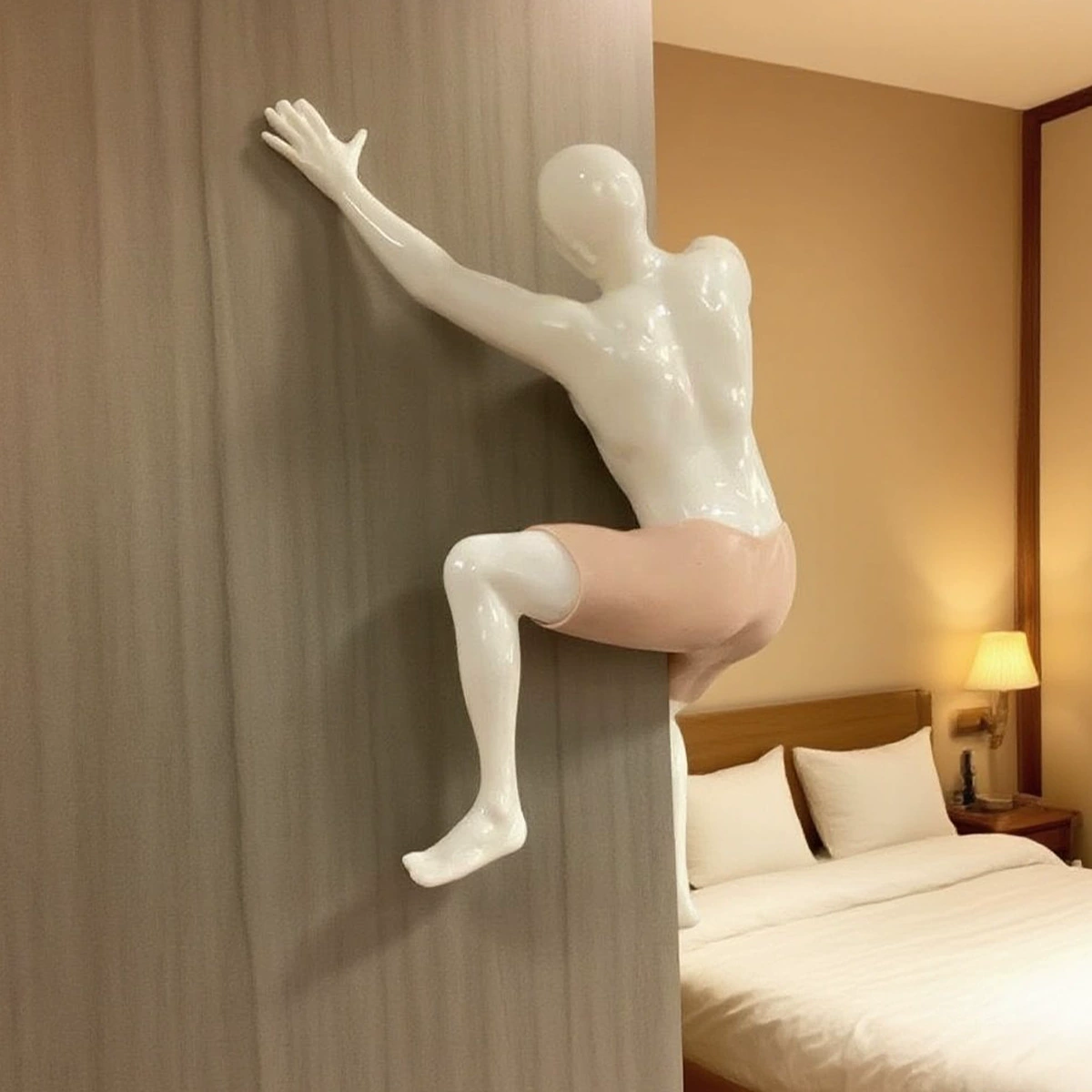 Cross -border explosion Unique Climber Sculpture Wall Decor mountaineer wall decoration