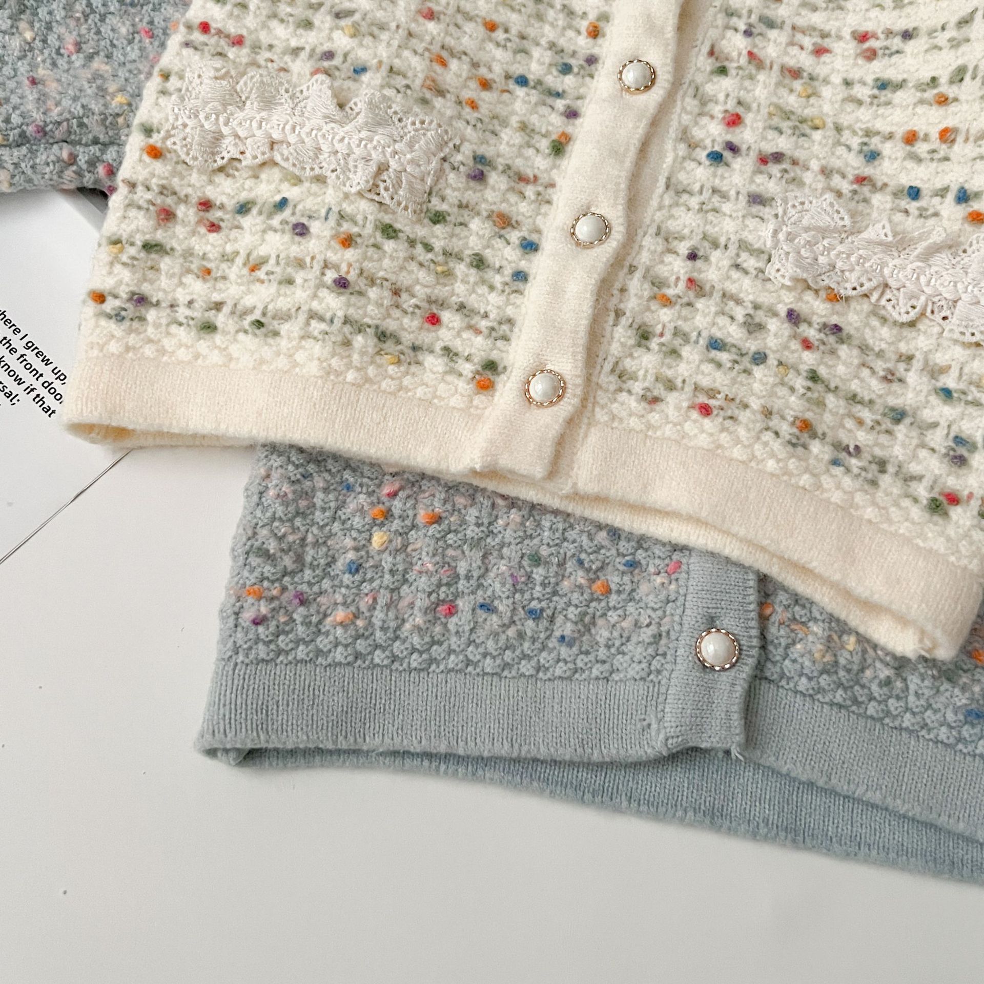 Baby Mädchen Strickset Im Fragrant Style Modische Kinderkleidung_voghion.com