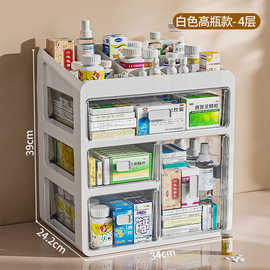 药箱家庭装药品药物收纳盒医药箱家用大容量多层抽屉式医疗小药盒