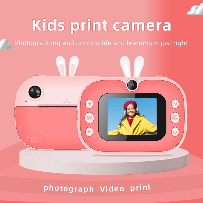 Cross-Border New Model of Instant Digital Camera for Children, Cartoon Mini Camera for Taking Photos and Printing, High-Definition Video Digital Camera Cross-Border New Model of Instant Digital Camera for Children, Cartoon Mini Camera for Taking Photos and Printing, High-Definition Video Digital Camera