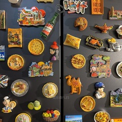 3d立体新疆冰箱贴旅游馕饼美食磁性贴赛里木湖乌鲁木齐喀纳斯文创
