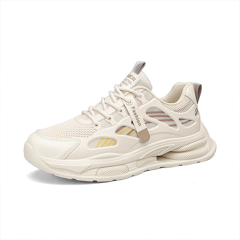 Zapatos de hombre de verano nuevos zapatos deportivos de malla transpirables de moda para hombres con suela gruesa casual para correr zapatos de moda
