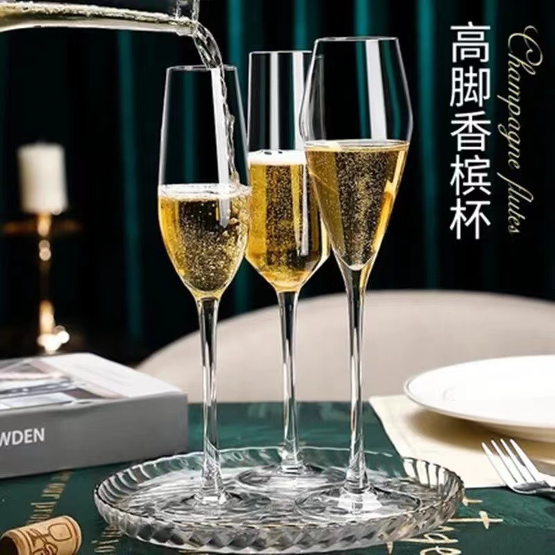 Copa de champán de cristal de vidrio sin plomo Copa de barra personalidad Martini Copa de cóctel de celebridades de Internet de las ins de estilo europeo