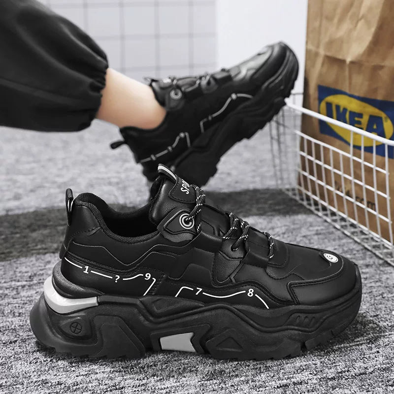 Footwear, breathable trend white shoes, universal high sports shoes for leisure, Korean style